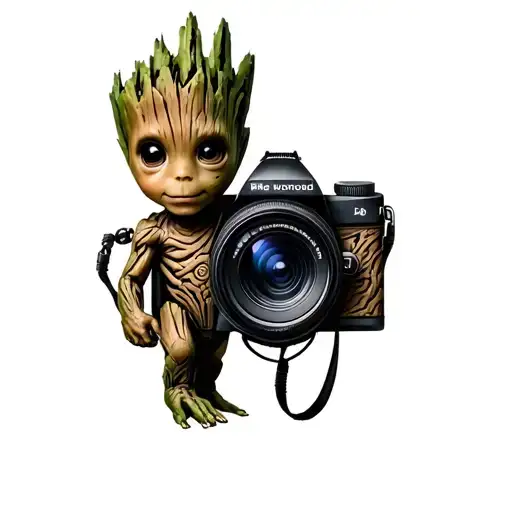 Baby Groot And Camera