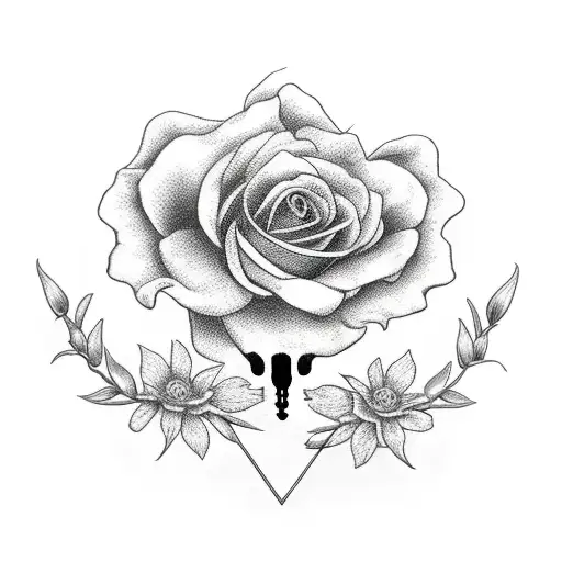 A Friendly Grim Reaper With Flowers