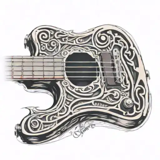 Guitar Fret Board Within Muscle