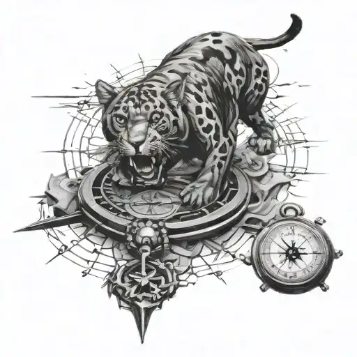 Panthera Black Slag Heap From A Compass With