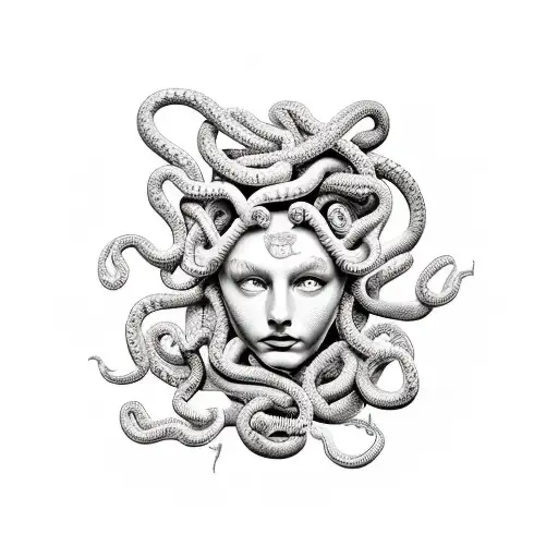 Medusa With A Snake Torso