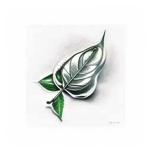 Dew Rolling Off Leaf