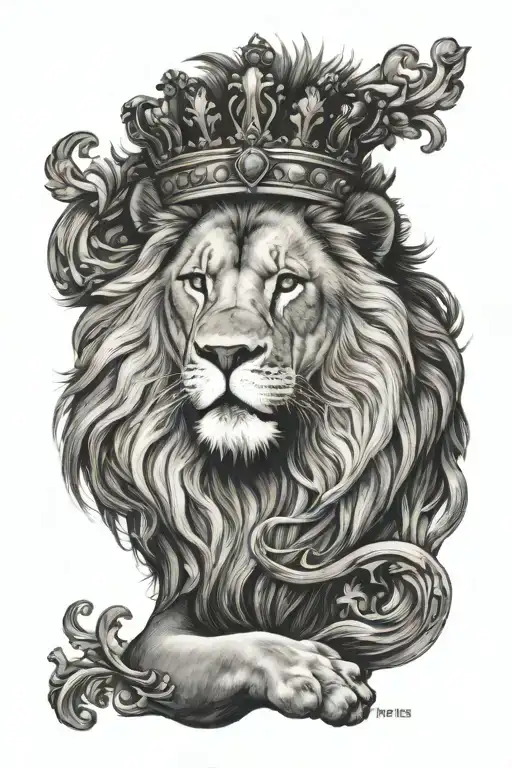 Lion With A Crown