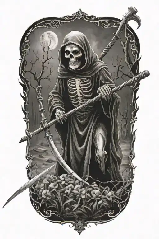Grim Reaper With Scythe