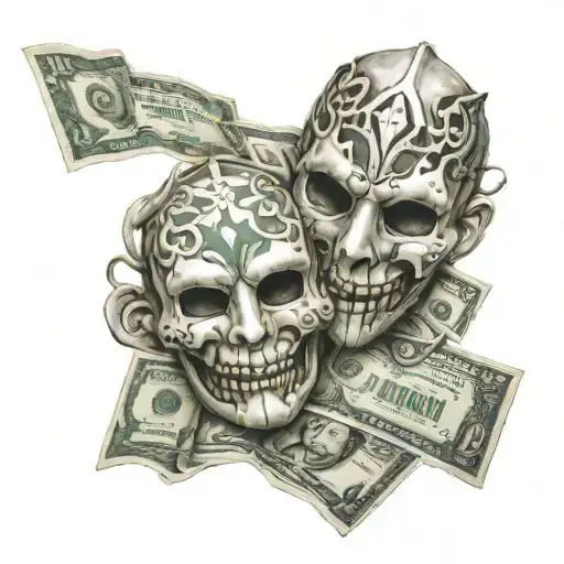 Masks Money Friends War Destroyed Life And Death