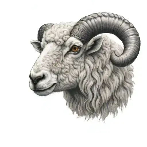 Delicate Sheep Laying