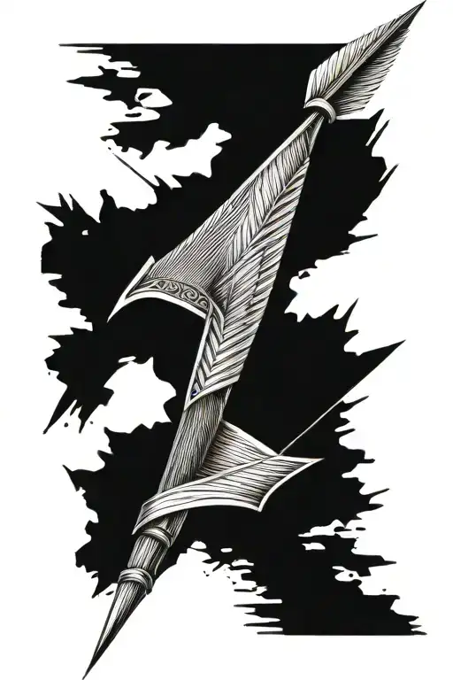 Arrow Made Out Of A Fishingpole