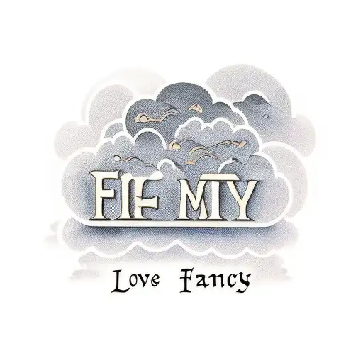 Clouds Street Sign Love Family Ambition