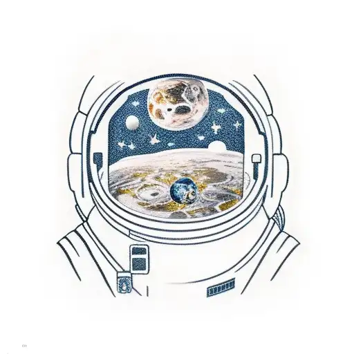 Astronaut Looking Up At The Stars