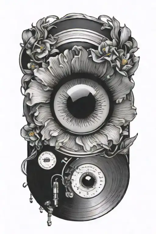 Iris In The Shape Of A Vinyl Record