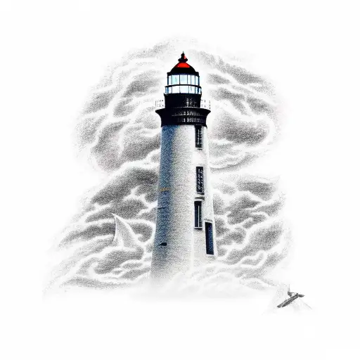 Cyberpunk Version Of Bretagne's Iconic Lighthouses