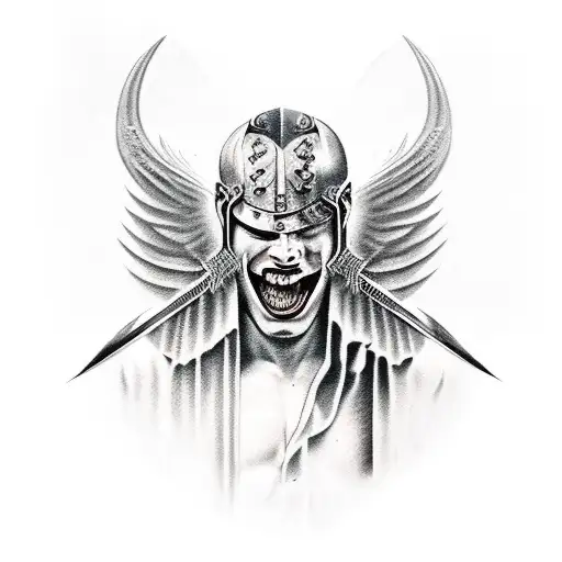 Gladiator Stabbing A Demon