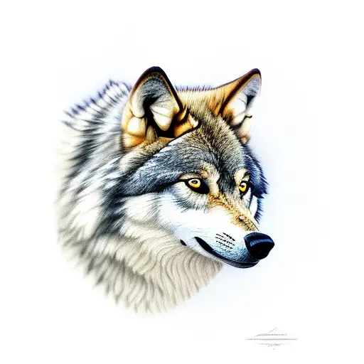 Wolves With Christian Cross In The Middle