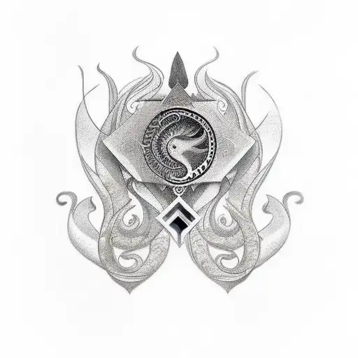 Hannibal Barcca With Arabic Caligraphi