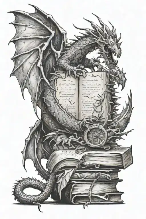 Book Dragon Wrapped