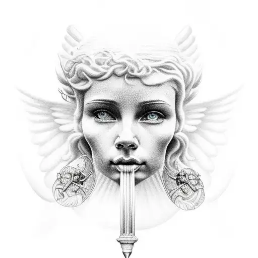 God In Heaven Wiht Angels