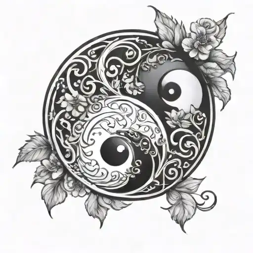 Sad And Happy Yin Yang Symbol Made
