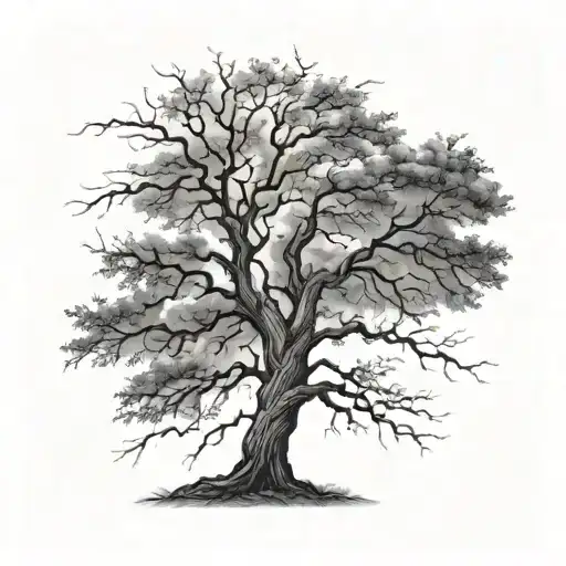 Tree In A Lightning Storm