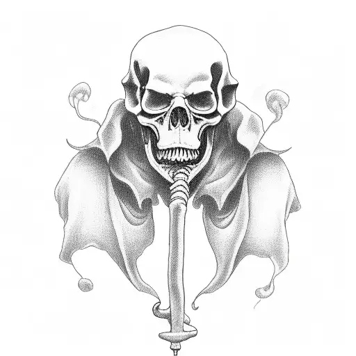 Grim Reaper With Sythe Also With Money