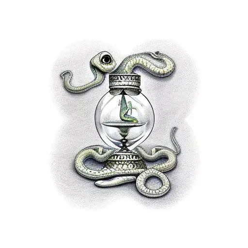A Snake In A Hourglass