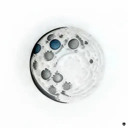 Realistic Moon Phases Forming A Camera Shutter