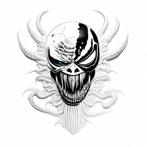 Venom With Skull Face