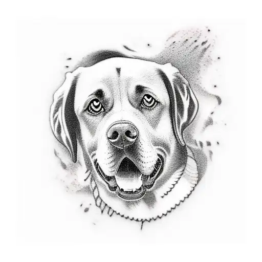 Black Lab With Head Out Car Window