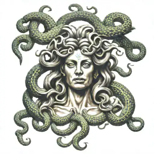 Medusa With No Snakes Slithering