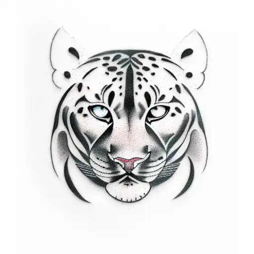 An Elegant Panther With A Coffee Bean Pattern