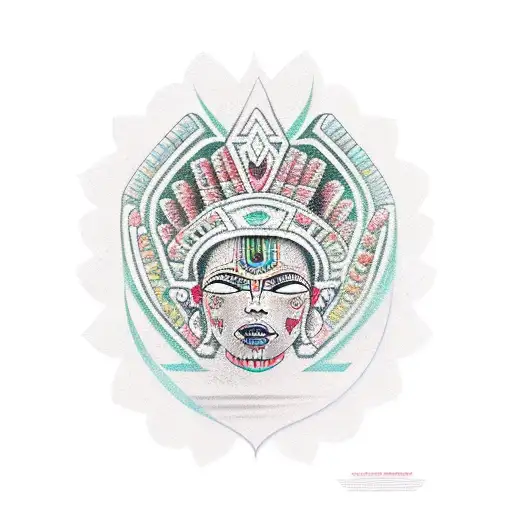 Female Traditional Mayan Warrior