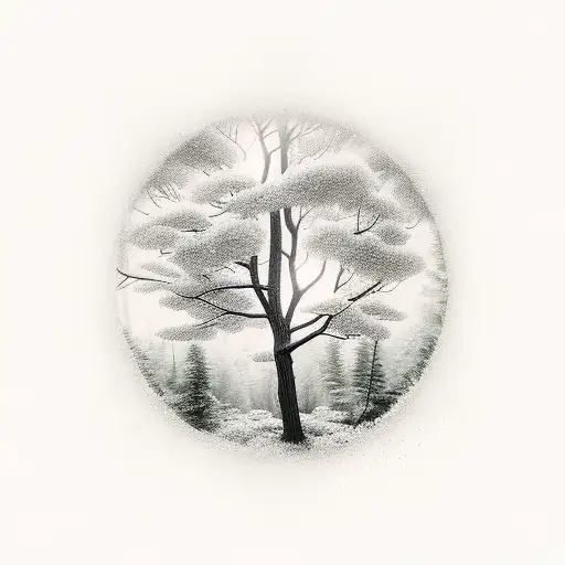 Way In The Forest At Night