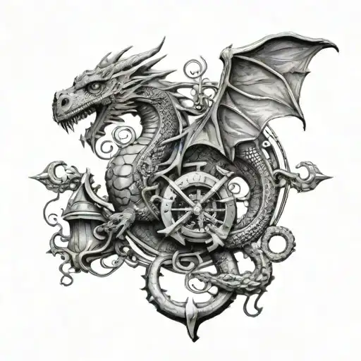 Dragon And Anchors