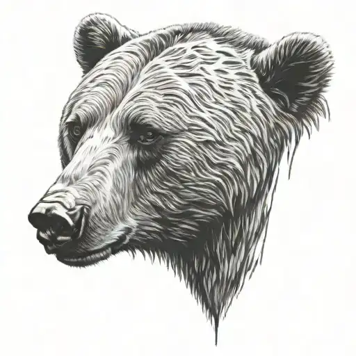 Grizzly Bear Head