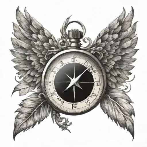Compass With Big Wings