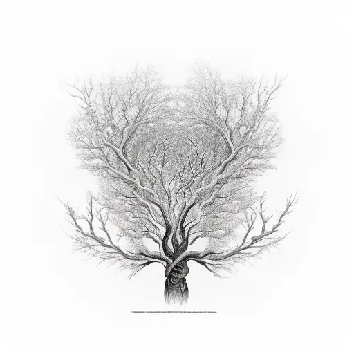 A Tree Made Up Of Interconnected Human Anatomical Parts