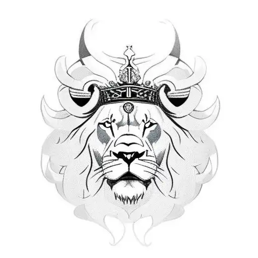Viking Lion With King Irish Crown