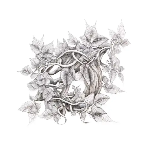 Ivy Vine Willow Branch Sleeve