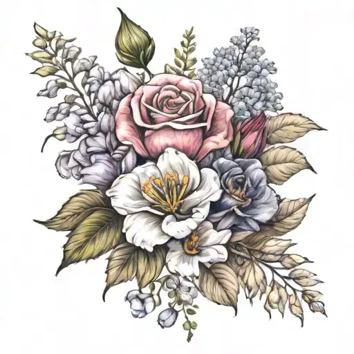 Birth Flower Bouquet