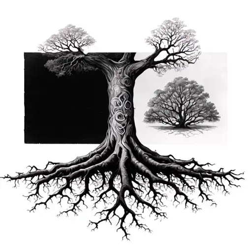 Tree Roots Spreading