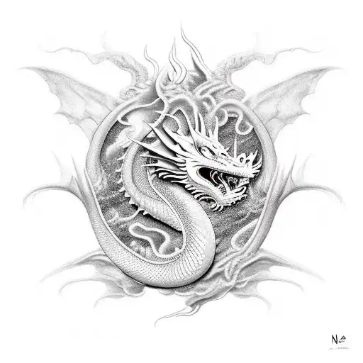 Dragon Around Vajra
