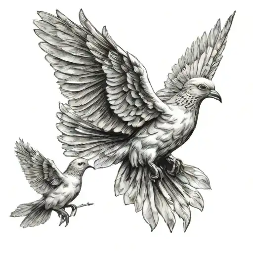 Wills World With Doves And Heaven