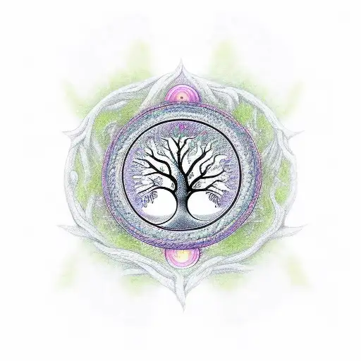 Tree Of Life With Chakra
