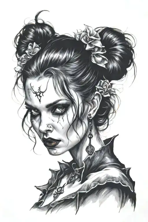 Vampire Girl Portrait