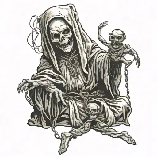 Demon Controls Nun Puppet Master With Strings