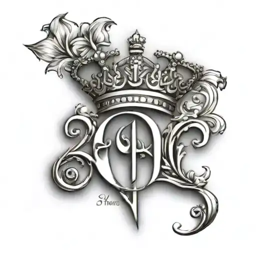 Neha Name Queen Symbol On Top 'N' Letter