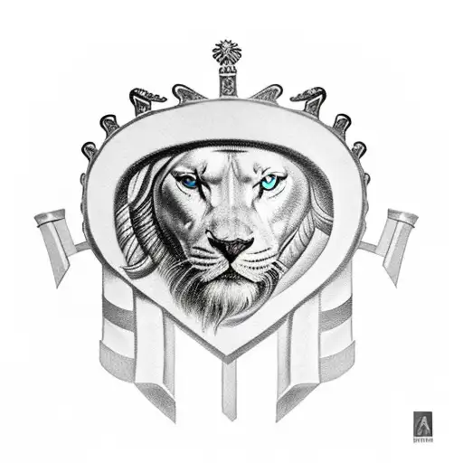 Achilles Face With A Crown Greece Style