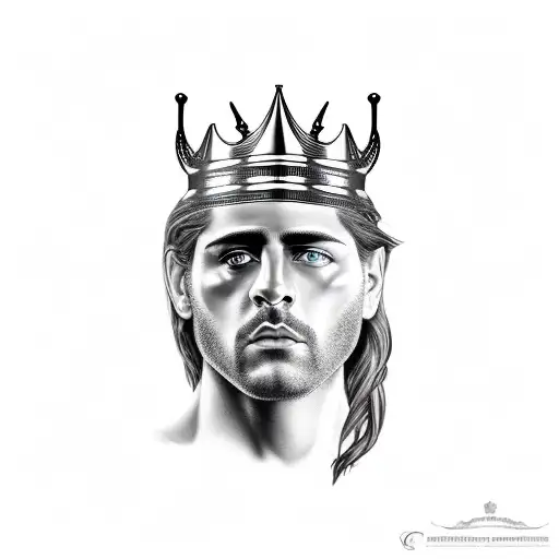 Achilles Face With A Crown Greece Style