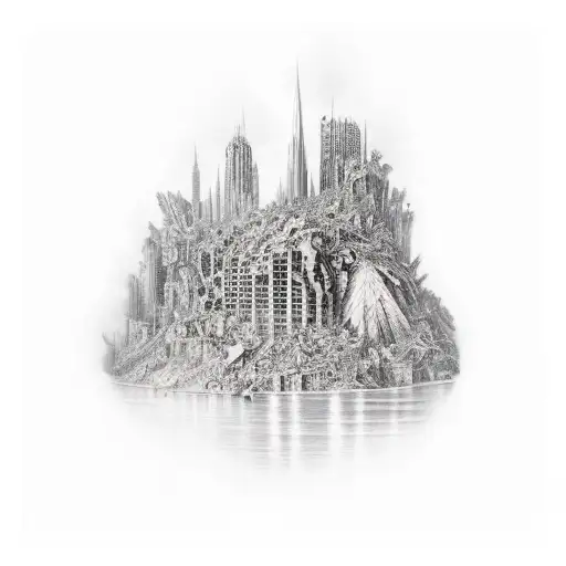 City Destroyed By Nature