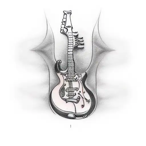 Guitar With Amp And Piano And Drums