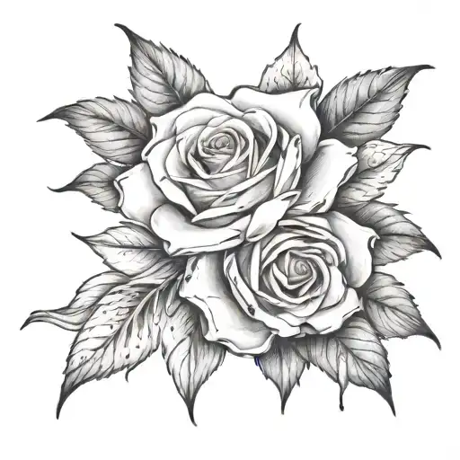 Rose With Lily Flower